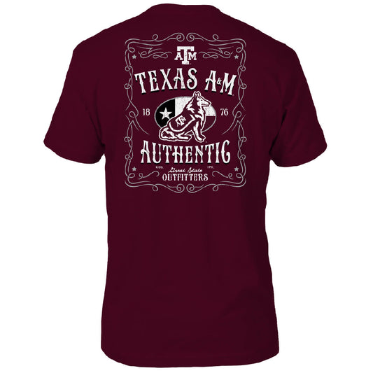 Texas A&M Aggies Vintage Whiskey Label T-Shirt