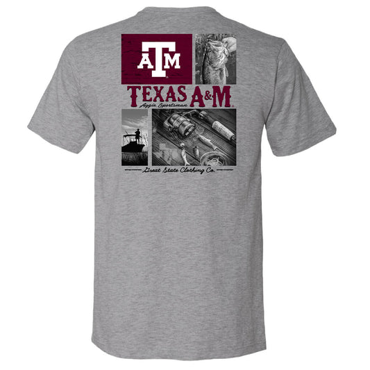 Texas A&M Aggies Multi Plane Bass T-Shirt