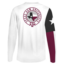 Load image into Gallery viewer, Texas A&amp;M Aggies Flag Sleeve Performance Tee - Back
