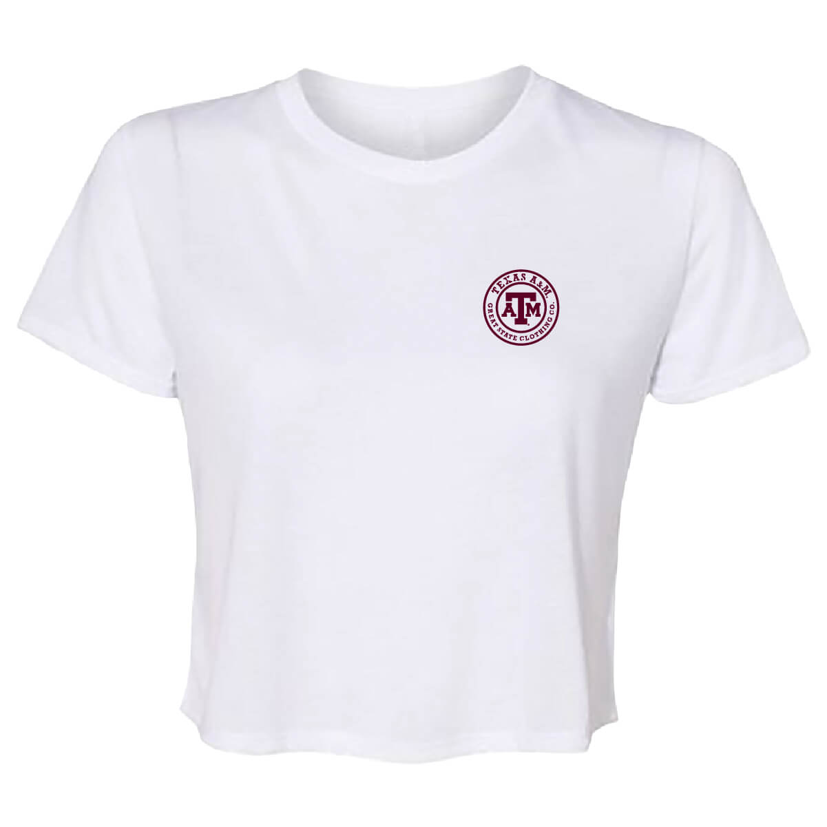 Texas A&M Aggies Washed Flag Womens Crop Top