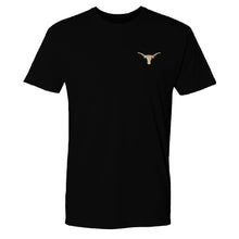 Load image into Gallery viewer, Texas Longhorns US Camo Flag T-Shirt - Front
