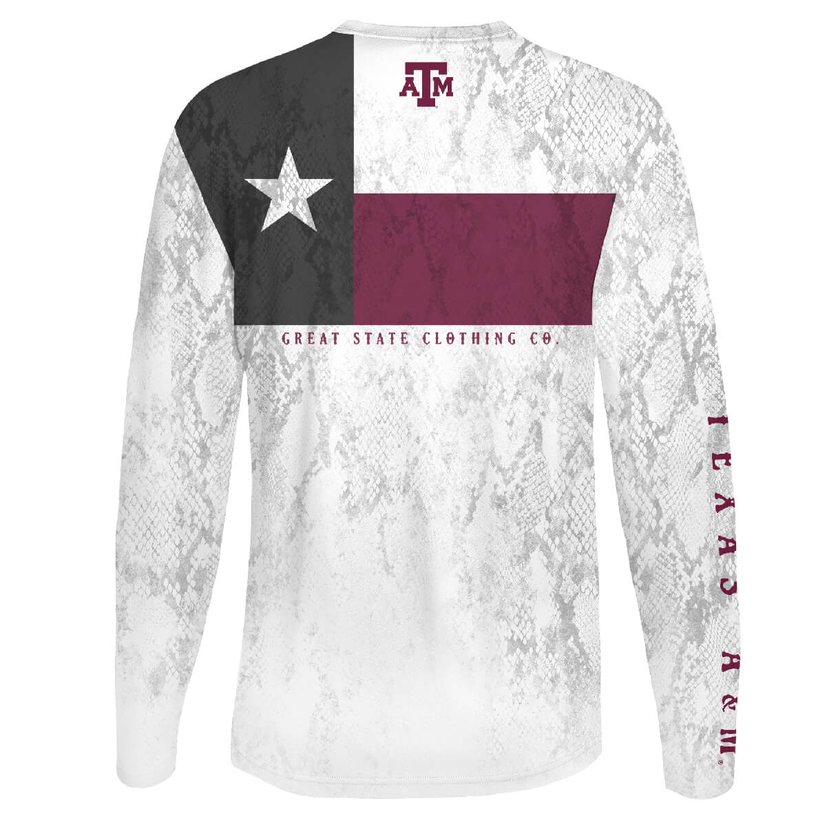 Texas A&M Aggies Rattler Flag Performance Tee - Back