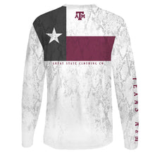 Load image into Gallery viewer, Texas A&amp;M Aggies Rattler Flag Performance Tee - Back
