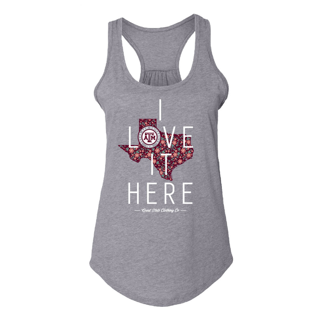 Texas A&M Aggies I Love It Here Womens Tank