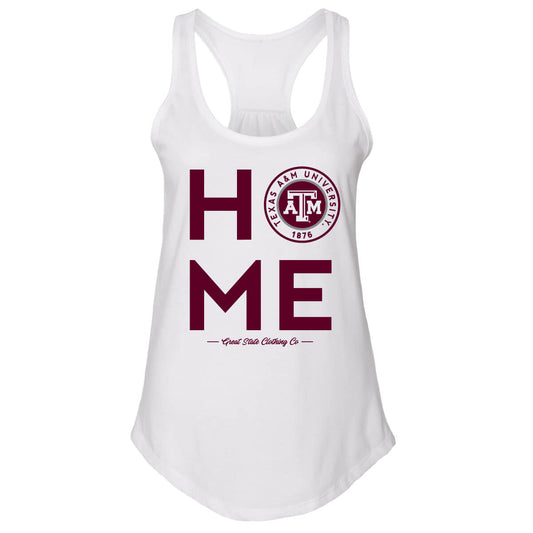 Texas A&M Aggies Home Stack Womens Tank Top