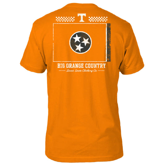 Tennessee Volunteers Washed Flag T-Shirt