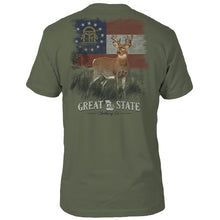 Load image into Gallery viewer, Georgia Flag Deer T-Shirt - Back
