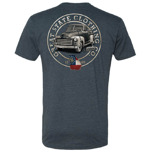 Georgia Gone Fishin Truck T-Shirt - Back