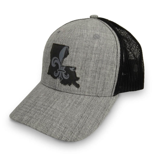 Louisiana Leather Trucker Hat