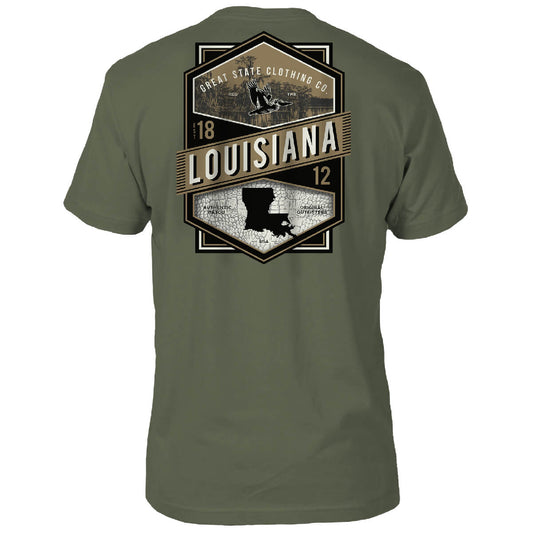 Louisiana Crest T-Shirt - Back