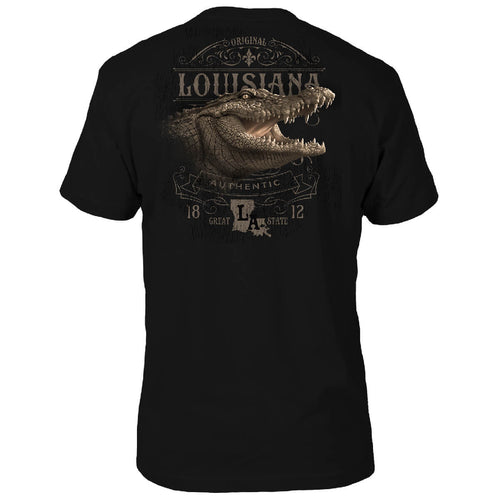 Louisiana Gator Label T-Shirt - Back
