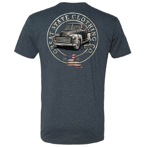 Louisiana Gone Fishin Truck T-Shirt - Back