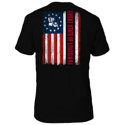Louisiana Great State Flag T-Shirt - Back