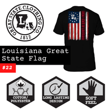 Load image into Gallery viewer, Louisiana Great State Flag T-Shirt
