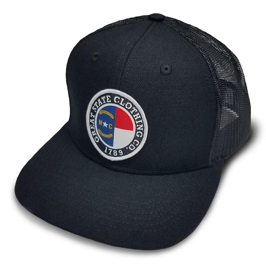 North Carolina Flag Crest Flat Hat