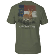 Load image into Gallery viewer, North Carolina Flag Deer T-Shirt
