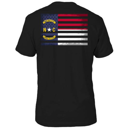 North Carolina Flag Mash Up T-Shirt