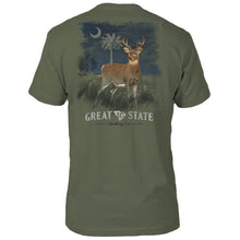 Load image into Gallery viewer, South Carolina Flag Deer T-Shirt
