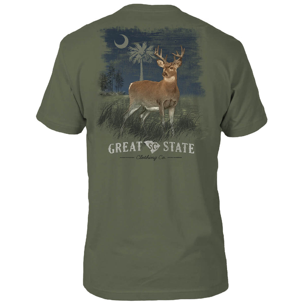 South Carolina Flag Deer T-Shirt