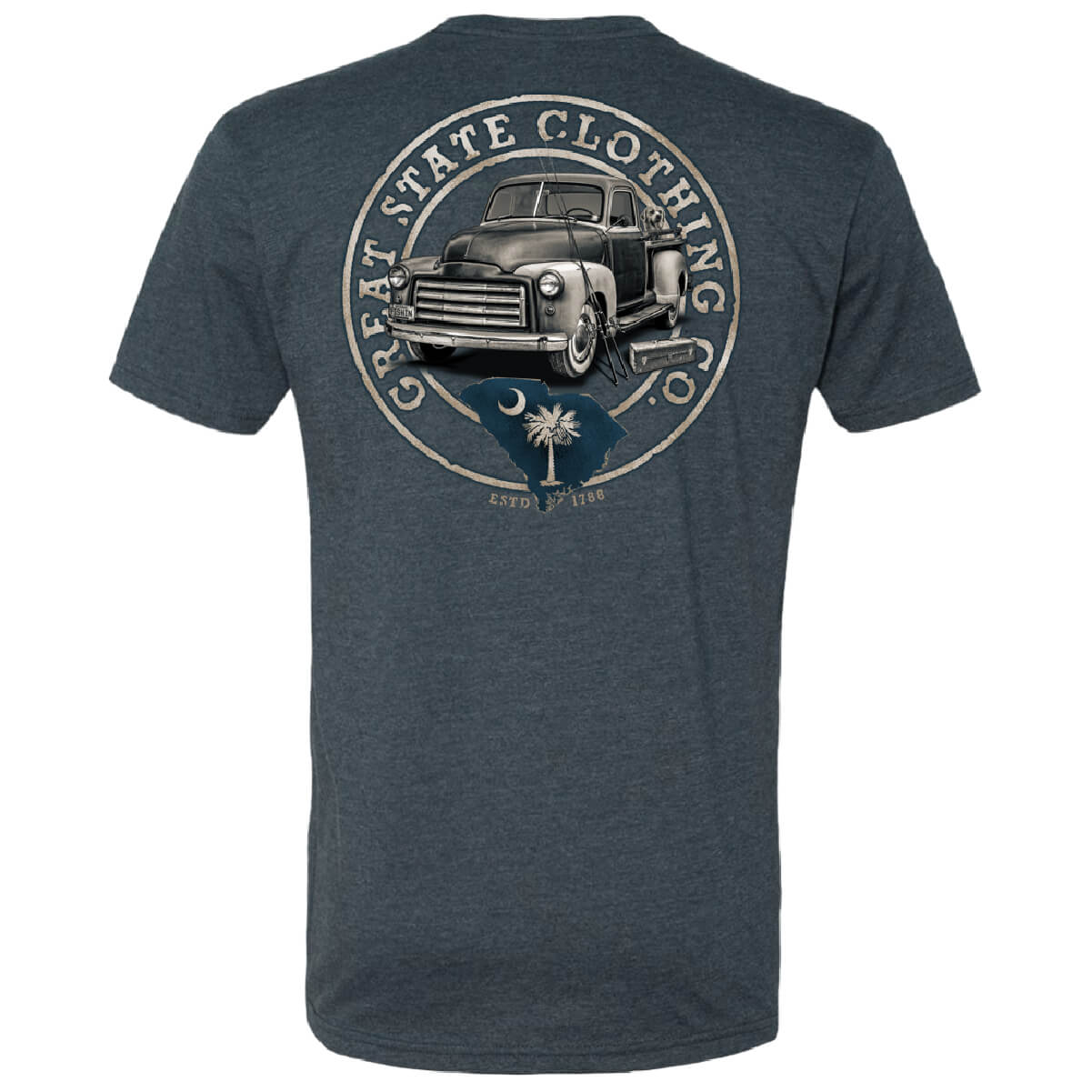 South Carolina Gone Fishin Truck T-Shirt