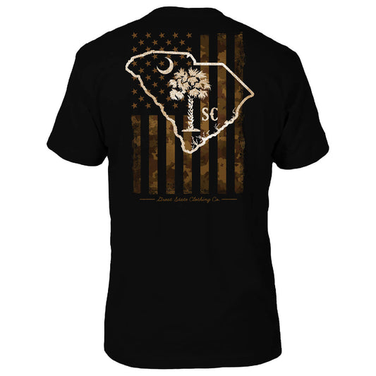 South Carolina US Camo Flag T-Shirt