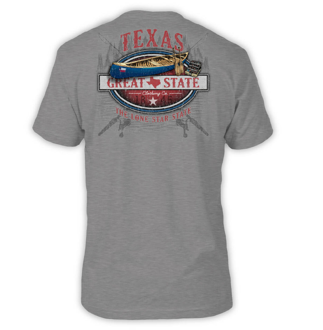 Texas Great State Canoe T-Shirt - Back