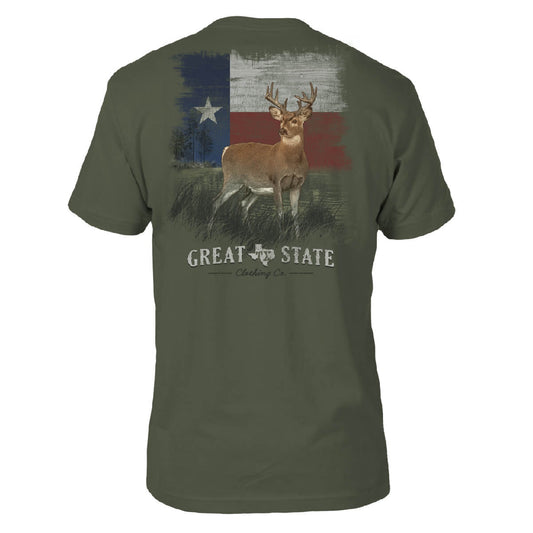 Texas Flag Deer T-Shirt - Back