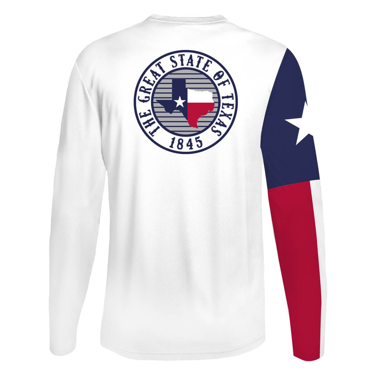 Texas Flag Sleeve Performance Tee - Back