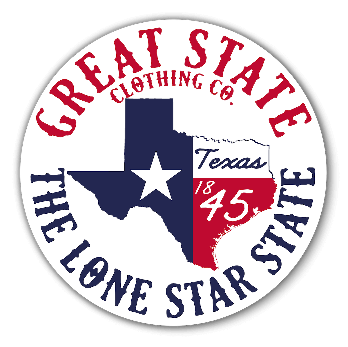 Texas Circle State Decal