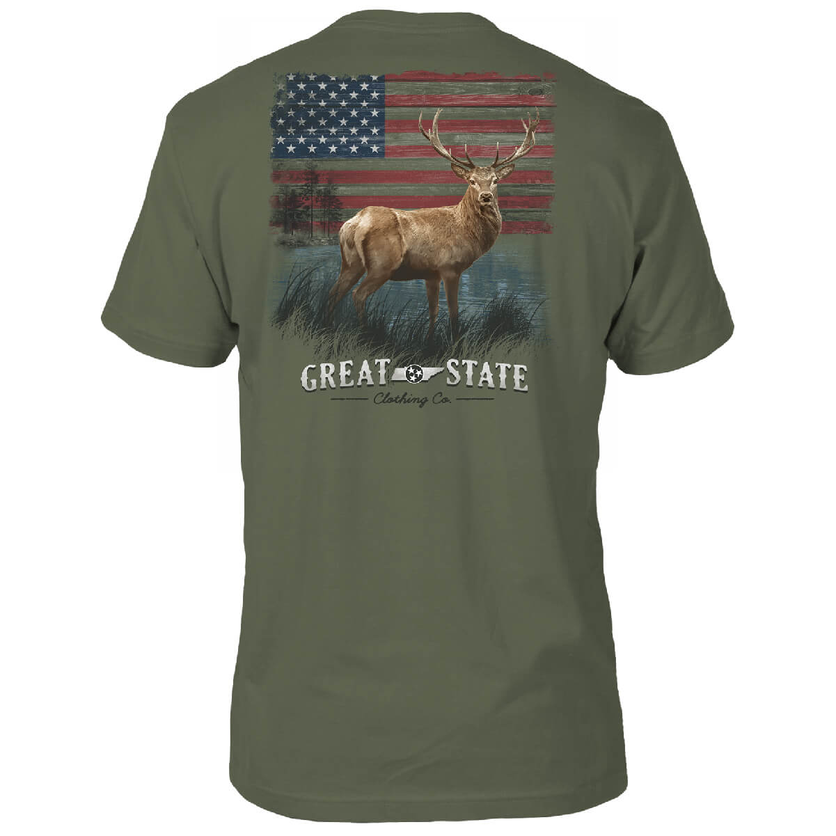 Tennessee Flag Deer T-Shirt