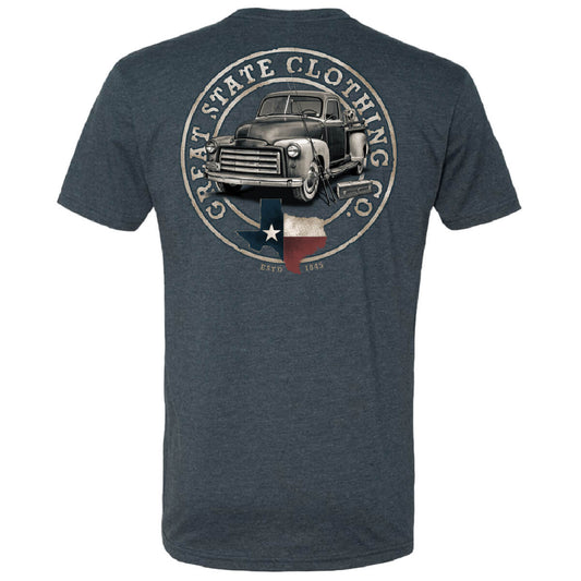 Texas Gone Fishin Truck T-Shirt - Back