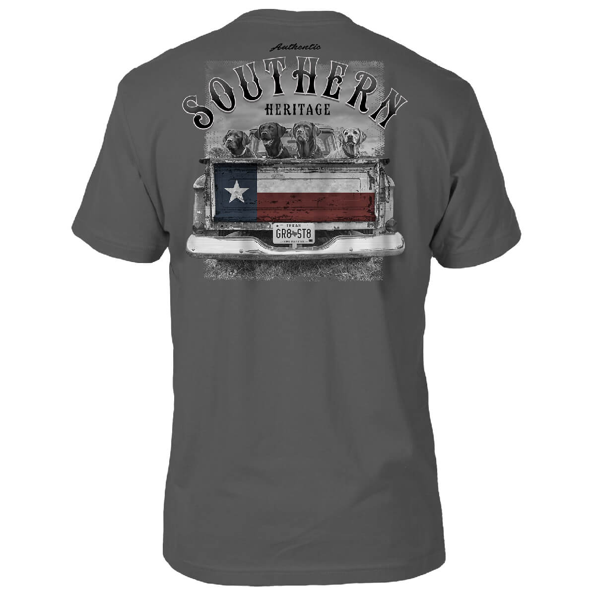 Texas Labs in Truck T-Shirt - Back