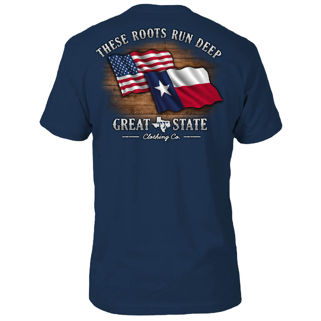 Texas Roots Run Deep T-Shirt - Back