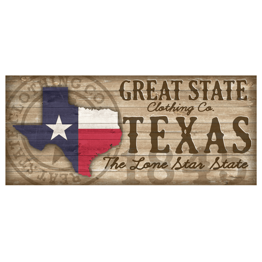 Texas Wood Grain Decal