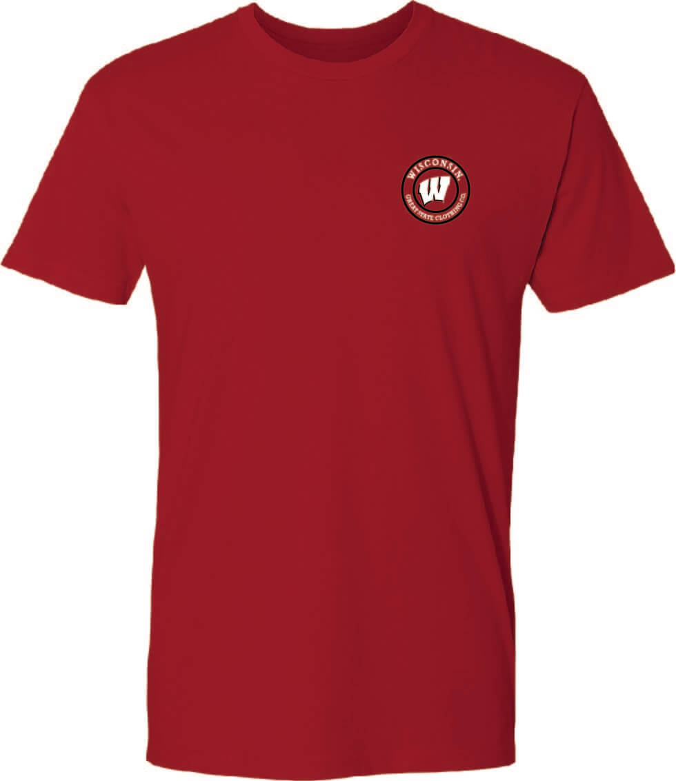 Wisconsin Badgers Washed Flag T-Shirt